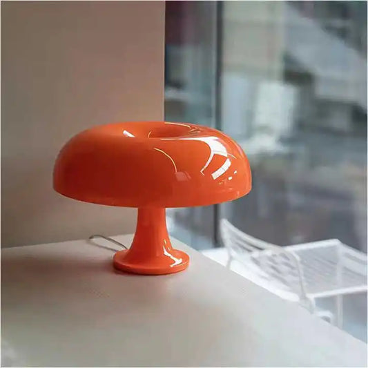 Italy Designer High Light Orange Mushroom Night Light Italy Designer Bedside Led Mushroom Table Lamp