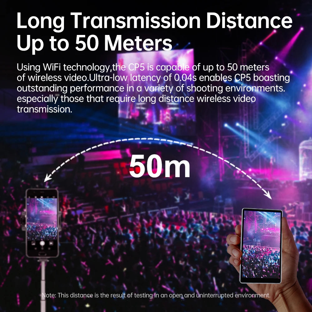 SHIMBOL CP5 Monitor Screen Rear Camera Mobile Phone Vlog Selfie Monitor Screen 5-inch FHD Touch Screen Rear Tiktok Live Video