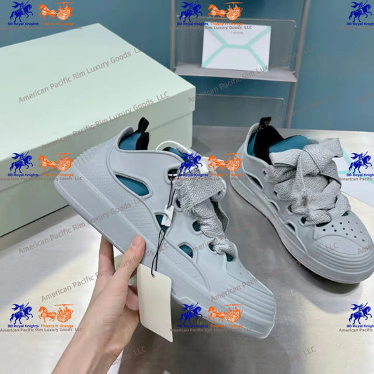 Lan Designer Casual Shoes for Men Women Various Colors Lace-Up Closure Cushioning Feature Composite Toe Style for Walking