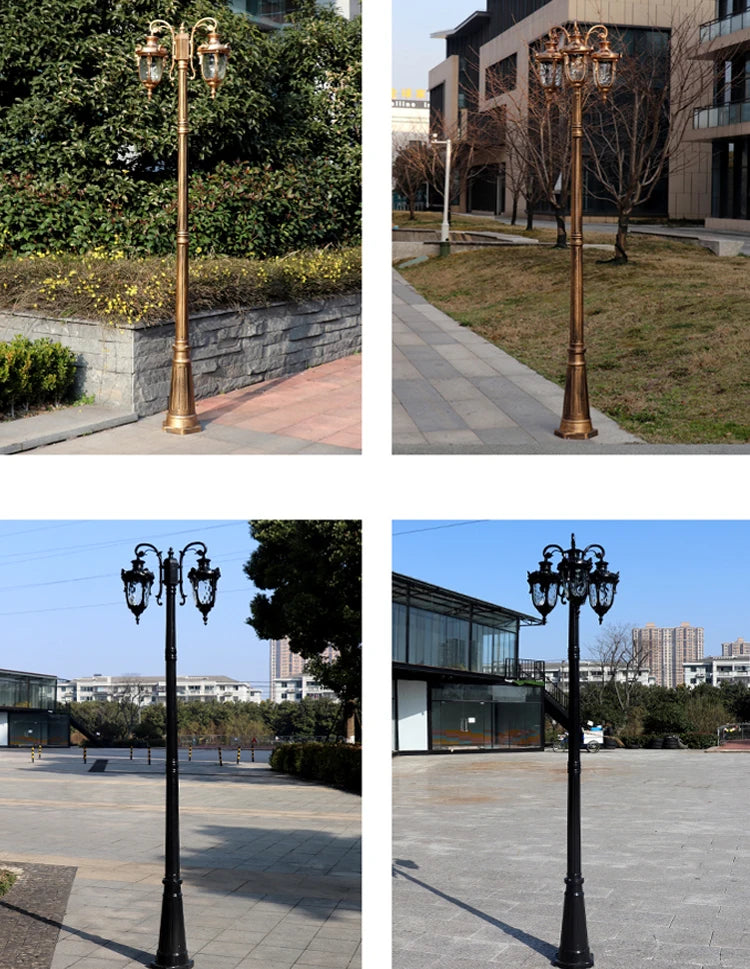 (H≈2.3M)Garden Lights Street Lights Lawn Flowers Park Lights Waterproof Outdoor Villa High Pole Lights Landscape