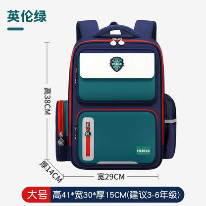 Shaodong's Lightweight Burden-Reducing Kidsren's Backpacks Large Capacity Multi-Flap Pocket Pants Primary School Students Grades