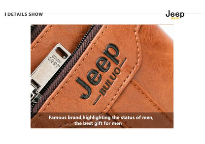 JEEP BULUO Men Shoulder Messenger Bags Small Multi-function Sling Chest Bag Legs Waist Bag For Man New Fashion Casual Crossbody