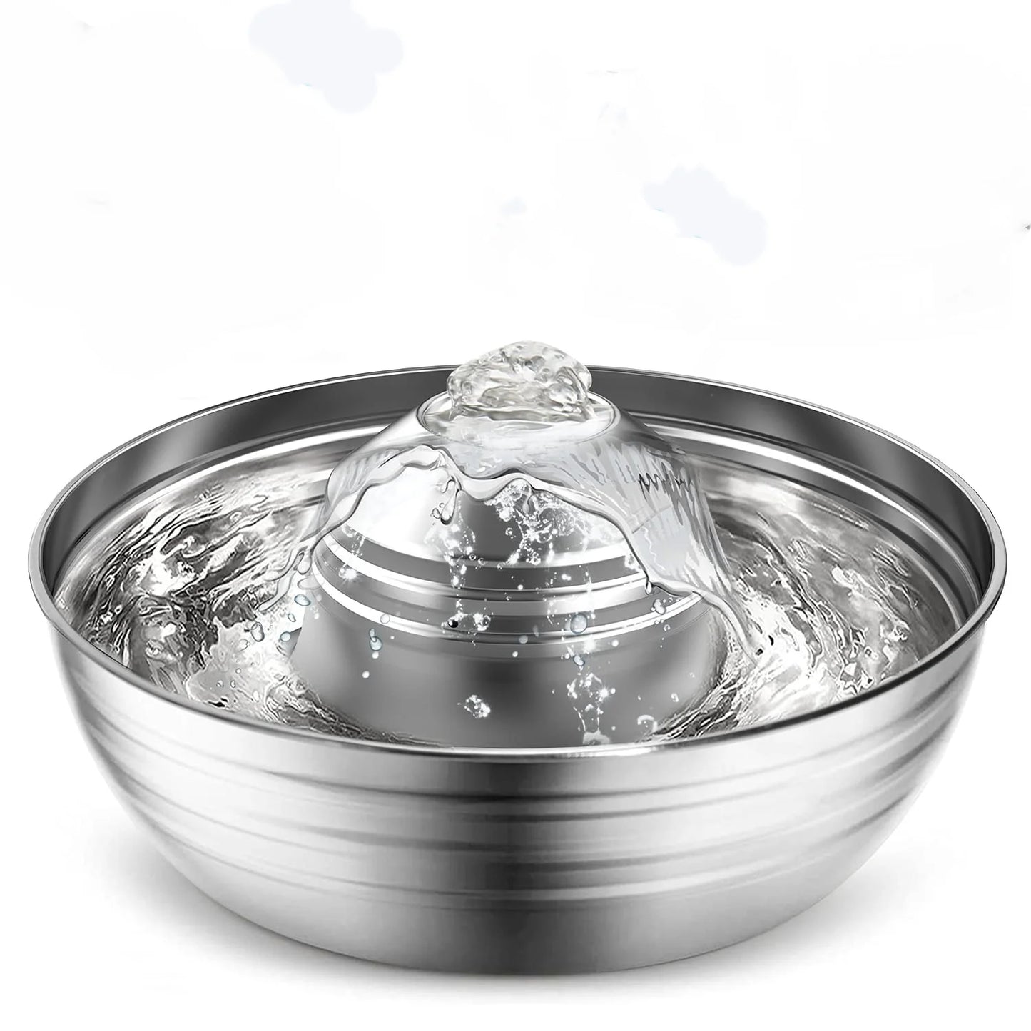 Cat Water Fountain Automatic Pet Dog Feeder Stainless Steel Water Dispenser Drinking Bowl with Ultra Quiet Pump Carbon Filters