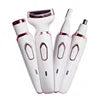 Portable Electric USB Rechargeable Ladies Shaving Razor Painless Facial Hair Removal 4 in 1 for Women
