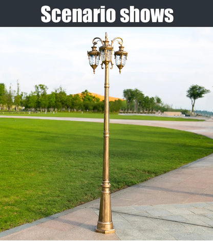 (H≈2.3M)Garden Lights Street Lights Lawn Flowers Park Lights Waterproof Outdoor Villa High Pole Lights Landscape