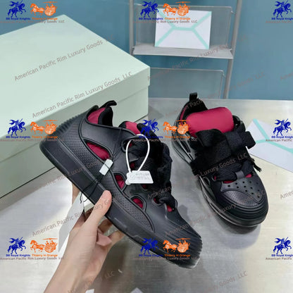 Lan Designer Casual Shoes for Men Women Various Colors Lace-Up Closure Cushioning Feature Composite Toe Style for Walking