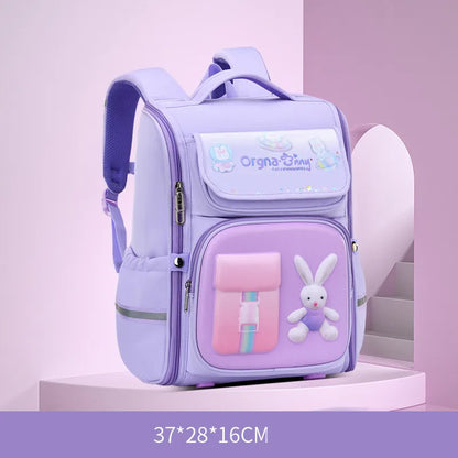 2023 Fashion Cartoon Student Mochila Escolar 1-6 Grade Spine Care Shoulder Bag High Quality School Bags