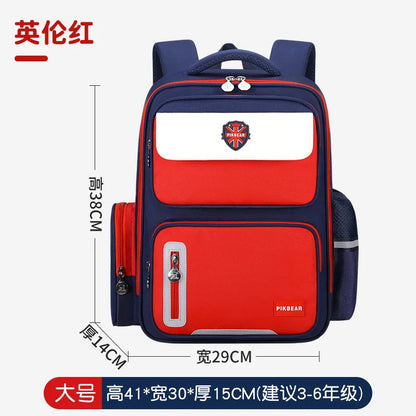 Shaodong's Lightweight Burden-Reducing Kidsren's Backpacks Large Capacity Multi-Flap Pocket Pants Primary School Students Grades