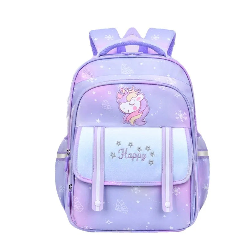 New Trend Girls Students Schoolbag Load Reduction Large Capacity Easy to Accommodate Backpack Mochila Esc