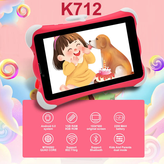 Tablette Pour Enfant Avec Sim, Wintouch Kids Tablet 7 Inch 8gb Android 5.0 Gms Tablets 3g Sim Card Tablet Pc