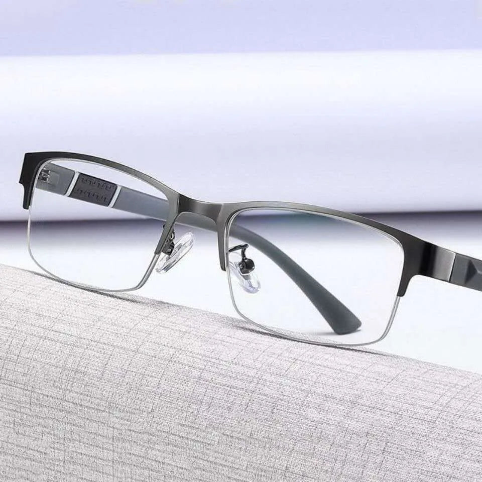 New Trend Reading Glasses Reading Glasses Men and Women High Quality Half Frame Diopters Business Office Men Reading Glasses