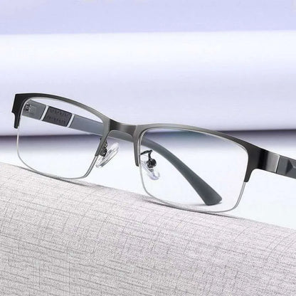 New Trend Reading Glasses Reading Glasses Men and Women High Quality Half Frame Diopters Business Office Men Reading Glasses
