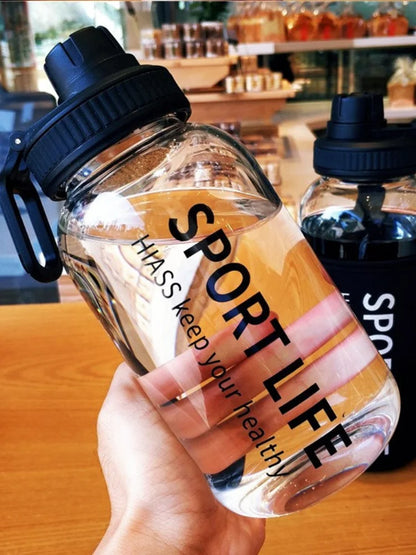 Portable Creative 700ML 1000ML Big Glass Bottle Container For Drinks Beverage With Tea Infuser Filter Girl Men Leakproof Cup