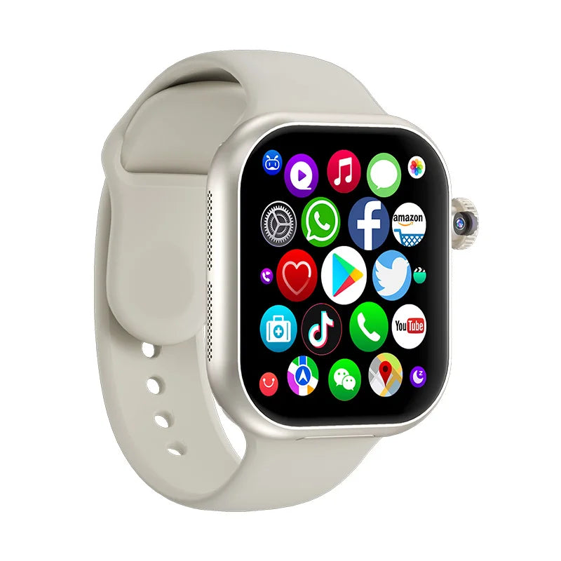 Wonlex MT107 Dual Speaker AMOLED Screen Big Memory Heart Rate Steps WIFI GPS Positioning 4G Android Smart Phone Watch