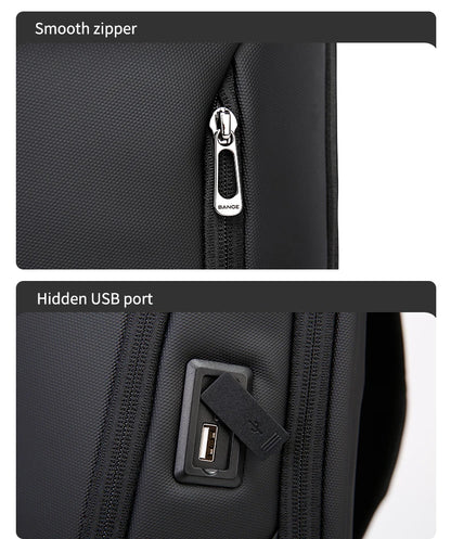 BANGE Business Backpacks Laptop 15.6 inch Multifunctional WaterProof Big Capacity Daily Work Male Backpack School Bag Mochila