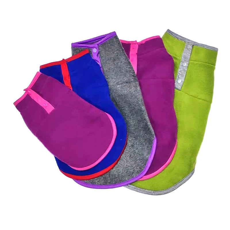 Autumn Winter Soft Puppy Cats Coat Warm Fleece Vest for Small Medium Dogs Clothes Chihuahua French Bulldog Costume Pet Waistcoat