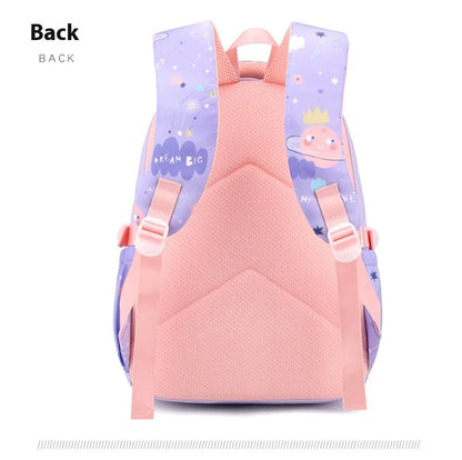 New Fashionable Waterproof Kindergarten Backpack Cute Boy/Girl Design Grade 2 Size Spine Protecting Zipper Closure Polyester