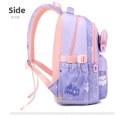 New Fashionable Waterproof Kindergarten Backpack Cute Boy/Girl Design Grade 2 Size Spine Protecting Zipper Closure Polyester