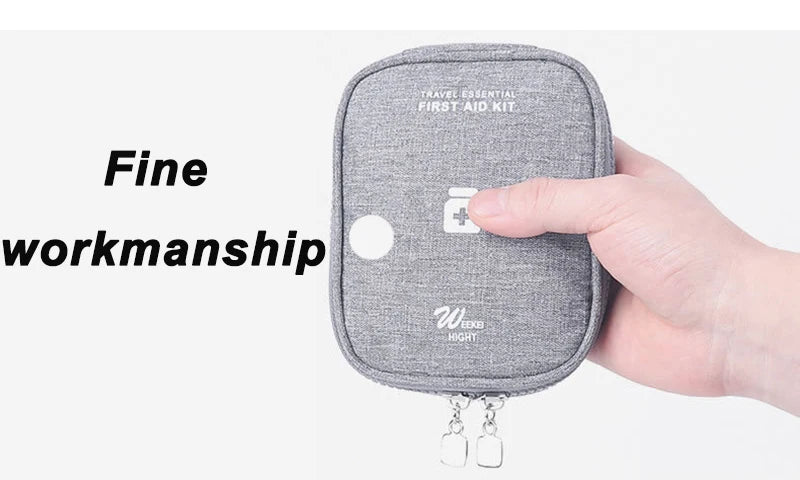 Mini Portable Medicine Storage Bag Camping Outdoor Travel First Aid Kit Medicine Bags Organizer Emergency Survival Bag Pill Case