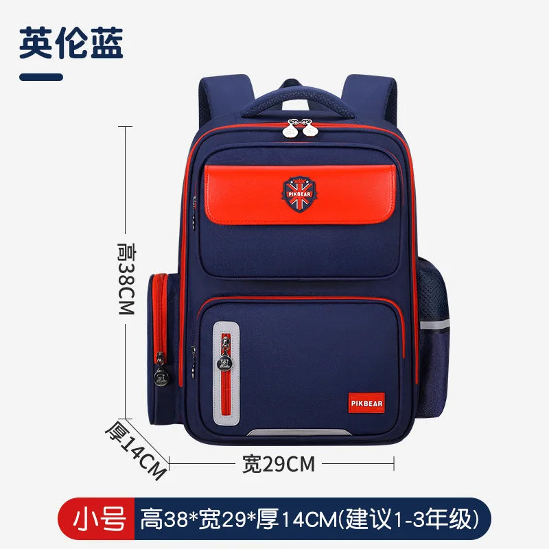 Shaodong's Lightweight Burden-Reducing Kidsren's Backpacks Large Capacity Multi-Flap Pocket Pants Primary School Students Grades