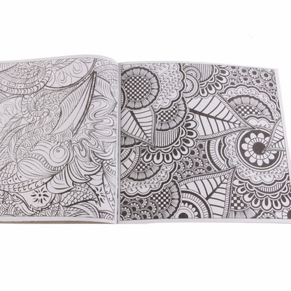 1 PCS 12Pages Mandalas Flower Coloring Book For Children Adult Relieve Stress Kill Time Graffiti Painting Drawing Art Book