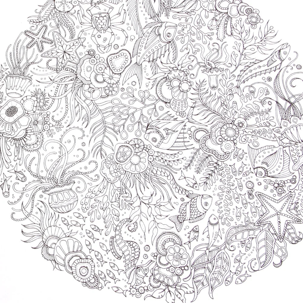 Livre pour enfants Graffiti Coloring Book Peinture English Books Zen Mandalas