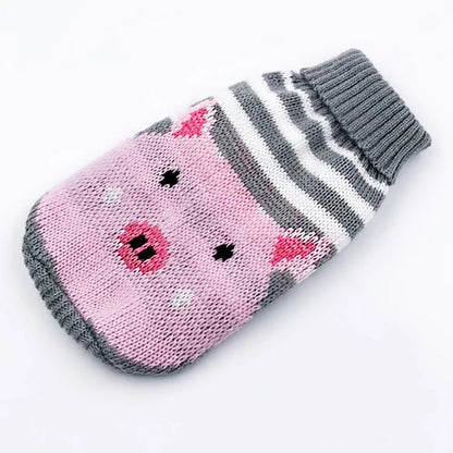 Christmas Cartoon Dog Clothes Warm Cat Sweater For Small Dogs Sweater Pet Clothing Coat Knitting Crochet Cloth Jersey Perro 30S1