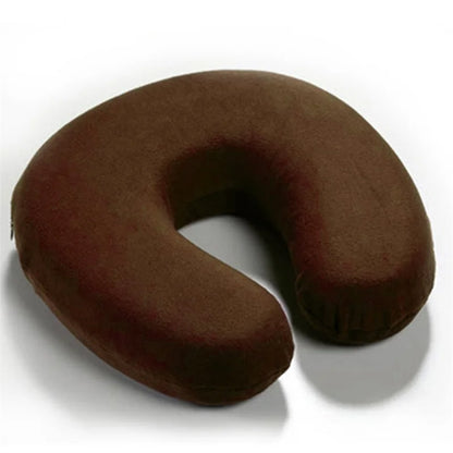 Memory Foam Neck Pillow Resting Head Neck U Shape Soft Travel Pillow For Office Train Rest Airplane 15 Colors Neck Pillows