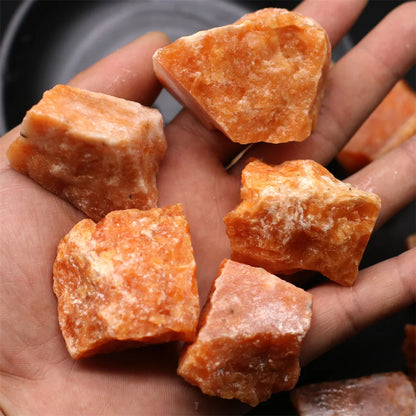 Natural Raw Sunstone Crystal Quartz Irregular Rough Mineral Specimen Reiki Healing Crystals Aroma Stone Collectible Decortion
