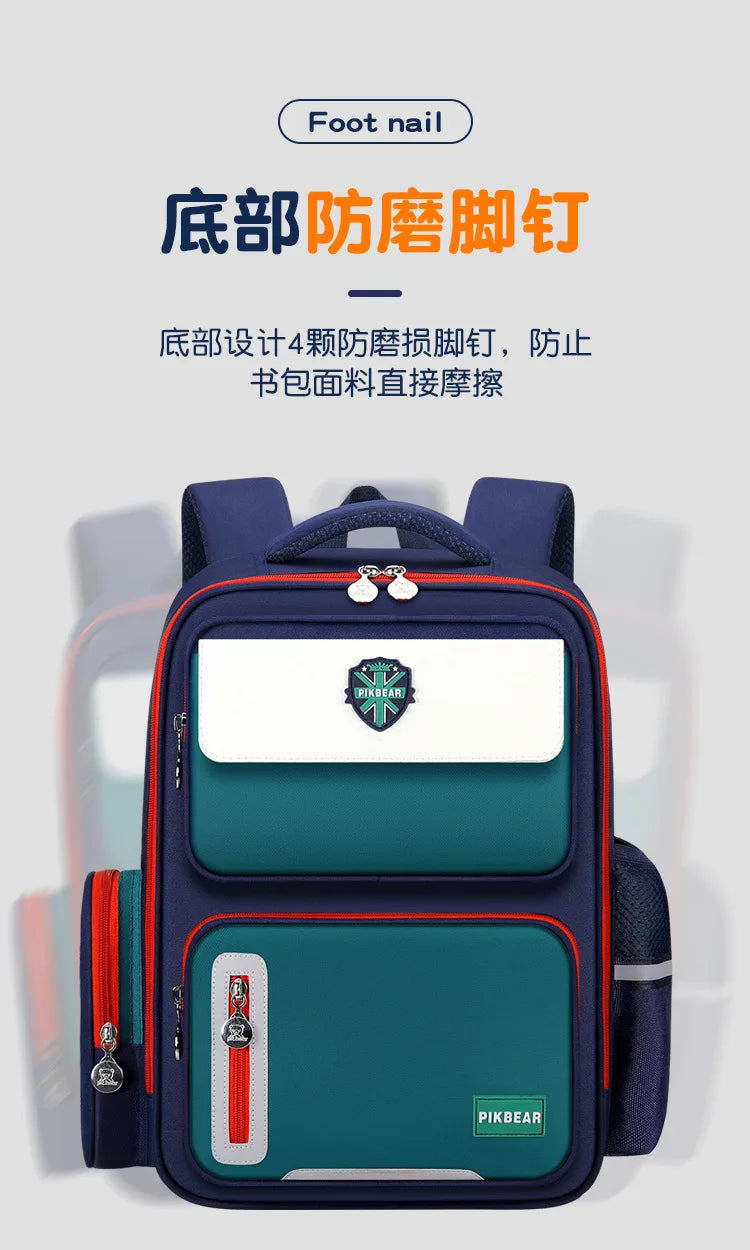 Shaodong's Lightweight Burden-Reducing Kidsren's Backpacks Large Capacity Multi-Flap Pocket Pants Primary School Students Grades