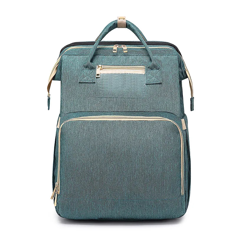 Mummy Maternity Nappy Bag Large Capacity Portable Folding Travel Beds Baby Stuff Mommy Bag Women Outdoor Stroller Backpack