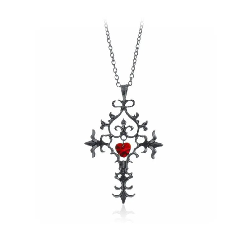 The Vampire Diaries Necklace Elena Gilbert Necklaces for Women Movie Jewelry Charm Katherine Klaus Forbes Blue Stone Choker