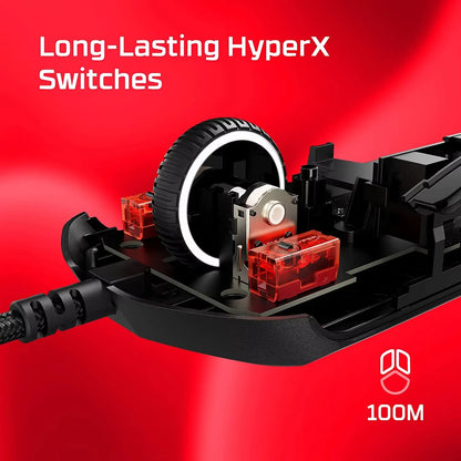 HyperX Pulsefire Haste 2 RGB Wired Gaming Mouse 8000Mhz Opto-Electronic 26000 DPI 5-8 Programmable Buttons USB New 100%