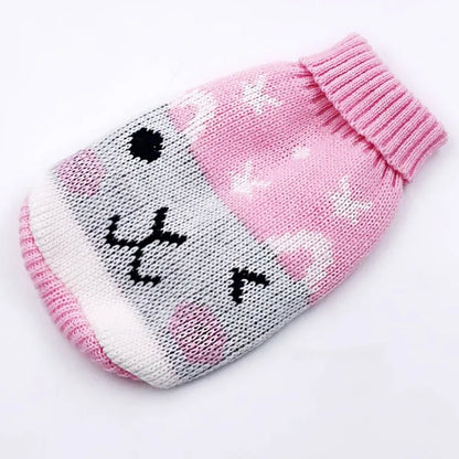 Christmas Cartoon Dog Clothes Warm Cat Sweater For Small Dogs Sweater Pet Clothing Coat Knitting Crochet Cloth Jersey Perro 30S1