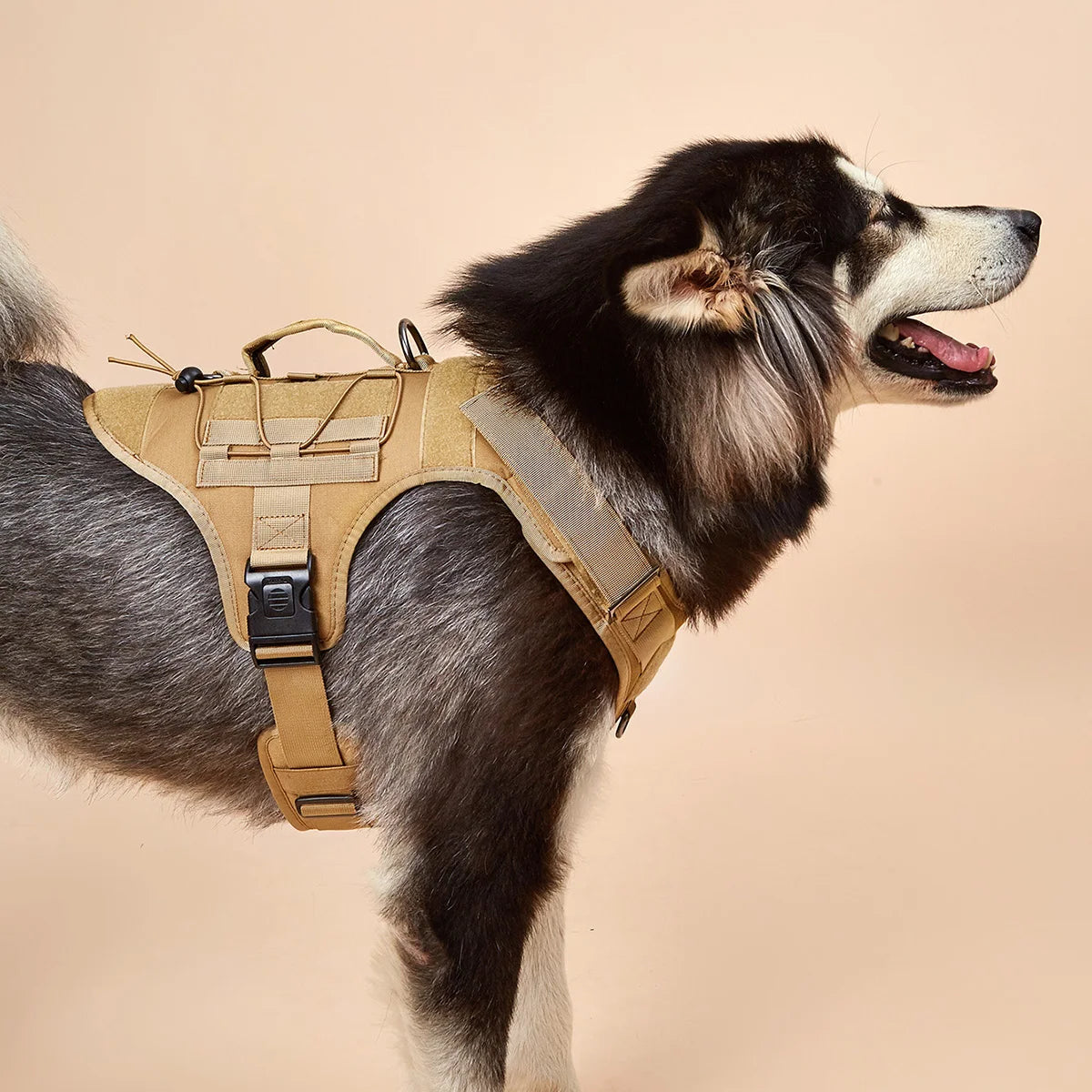 Tactical Training Dog No-Pull Safety Harness Vest Adjustable Dog Vest Harness For Walking Hiking Running For Medium Large Dogs