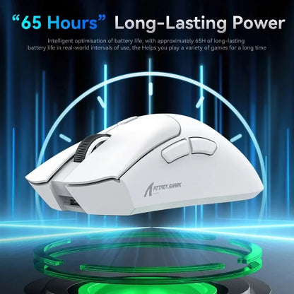 R1 Superlight Mouse BT 2.4G Wireless Gaming Mouse PixArt PAW3311 Gaming Sensor 6 Adjustable DPI for Office Game