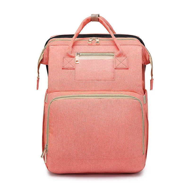 Mummy Maternity Nappy Bag Large Capacity Portable Folding Travel Beds Baby Stuff Mommy Bag Women Outdoor Stroller Backpack