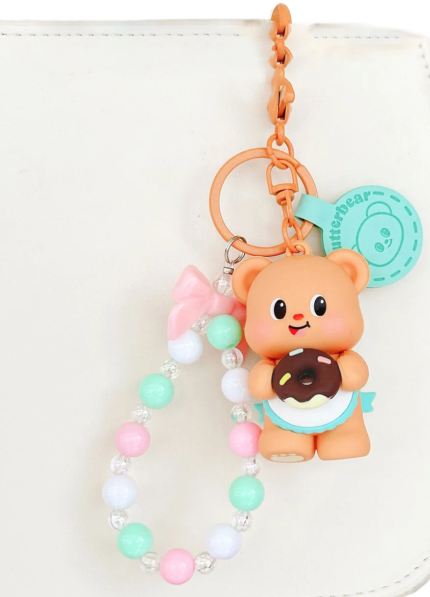BP Butter Bear Keychain Rubber Plastic Keychain Gift Pendant Factory Wholesale Customized One-piece Order Spot