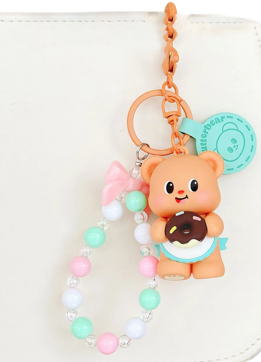 BP Butter Bear Keychain Rubber Plastic Keychain Gift Pendant Factory Wholesale Customized One-piece Order Spot