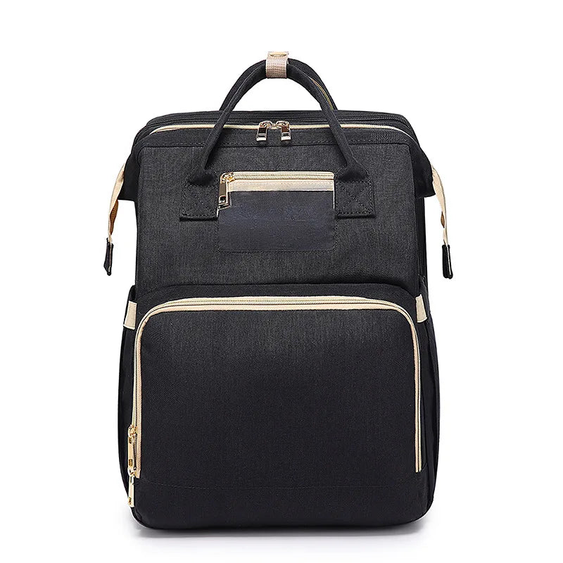 Mummy Maternity Nappy Bag Large Capacity Portable Folding Travel Beds Baby Stuff Mommy Bag Women Outdoor Stroller Backpack