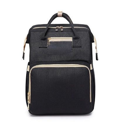 Mummy Maternity Nappy Bag Large Capacity Portable Folding Travel Beds Baby Stuff Mommy Bag Women Outdoor Stroller Backpack