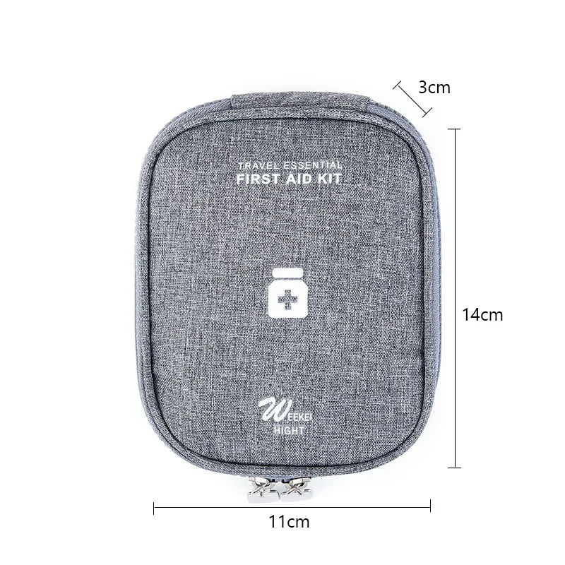 Mini Portable Medicine Storage Bag Camping Outdoor Travel First Aid Kit Medicine Bags Organizer Emergency Survival Bag Pill Case