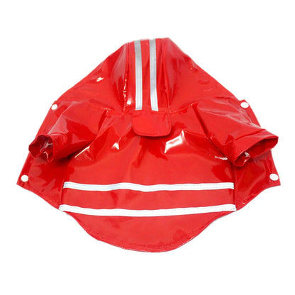 Dog Raincoat Reflective Pet Puppy Clothes Small Dog Rain Jacket Waterproof Yorkie Poodle Bichon Pomeranian Schnauzer Corgi Coat