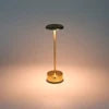 Aluminum alloy rechargeable hotel  living room  bedroom  bedside lamp warm and romantic modern industrial style LED night light