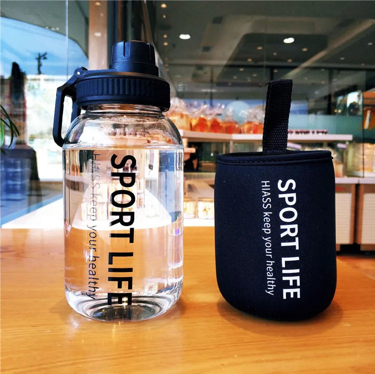 Portable Creative 700ML 1000ML Big Glass Bottle Container For Drinks Beverage With Tea Infuser Filter Girl Men Leakproof Cup