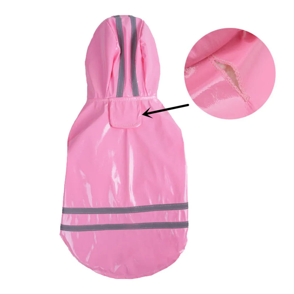 Dog Raincoat Reflective Pet Puppy Clothes Small Dog Rain Jacket Waterproof Yorkie Poodle Bichon Pomeranian Schnauzer Corgi Coat