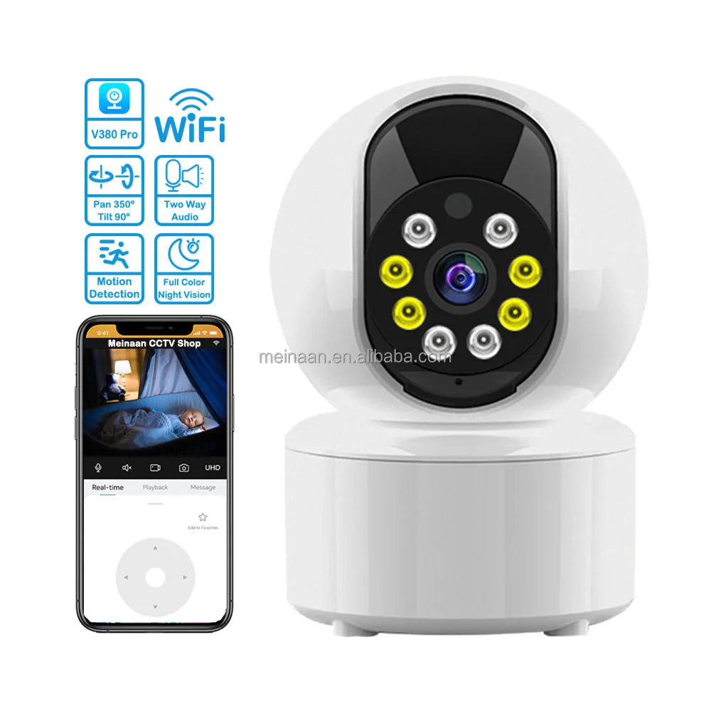 Wholesale 3MP Indoor Monitor Smart Video V380 Pro Wireless CCTV PTZ Camera 360 IP Home WiFi Network CCTV Security Camera