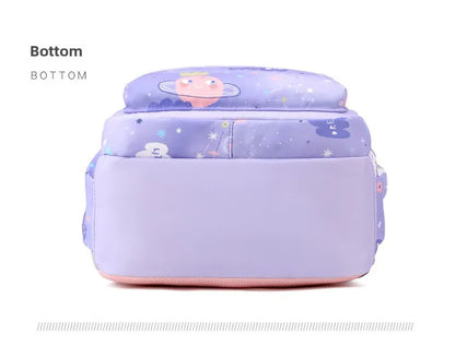New Fashionable Waterproof Kindergarten Backpack Cute Boy/Girl Design Grade 2 Size Spine Protecting Zipper Closure Polyester