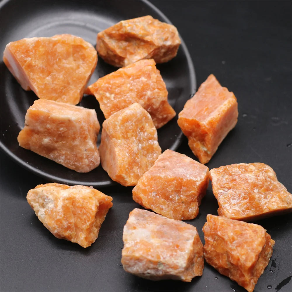 Natural Raw Sunstone Crystal Quartz Irregular Rough Mineral Specimen Reiki Healing Crystals Aroma Stone Collectible Decortion