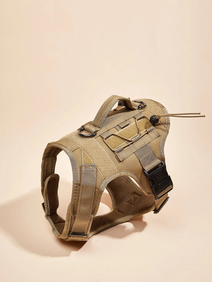 Tactical Training Dog No-Pull Safety Harness Vest Adjustable Dog Vest Harness For Walking Hiking Running For Medium Large Dogs